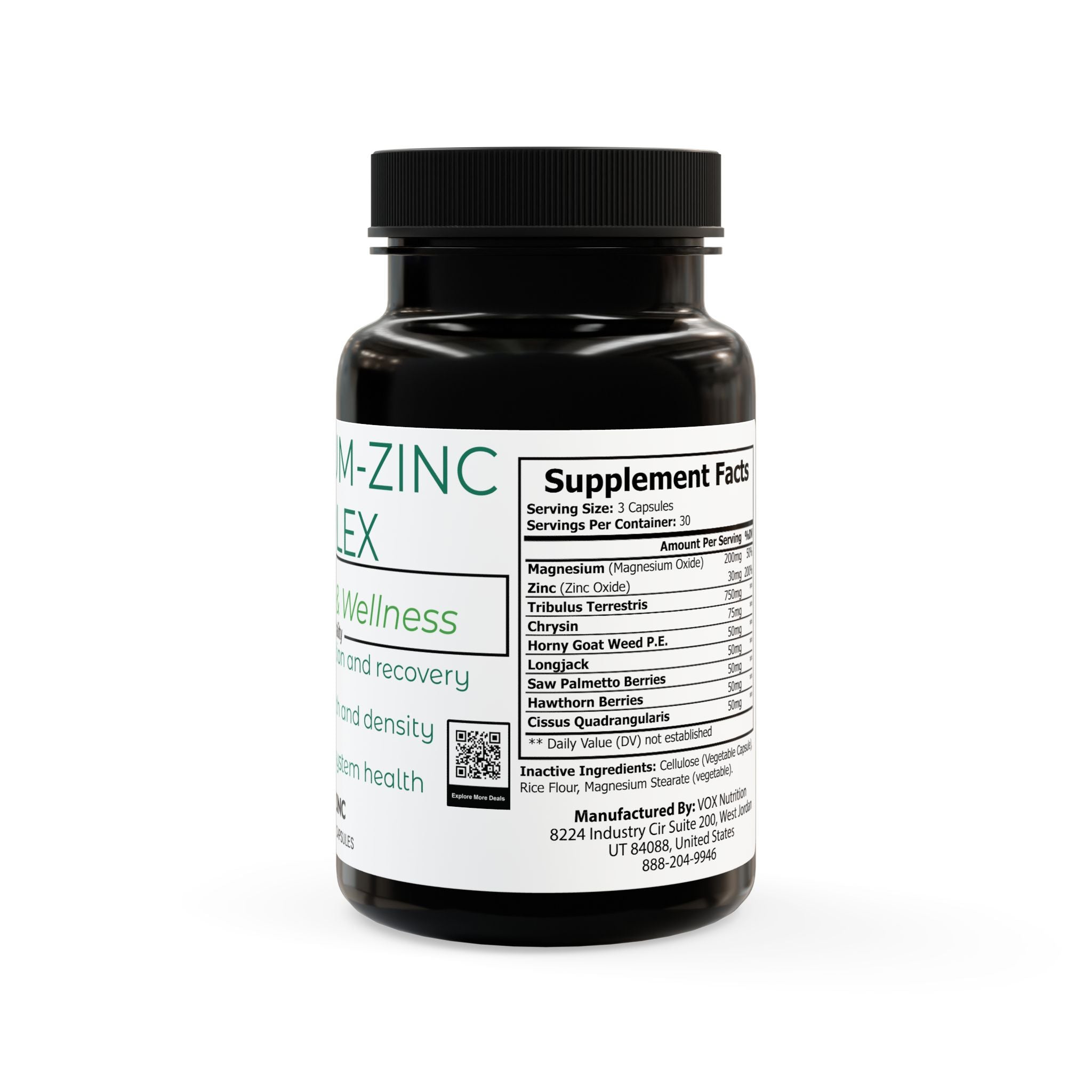 Magnesium Zinc Complex (90 Capsules)