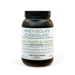 Chocolate Whey Isolate Protein Supplement (907g, 2lb)