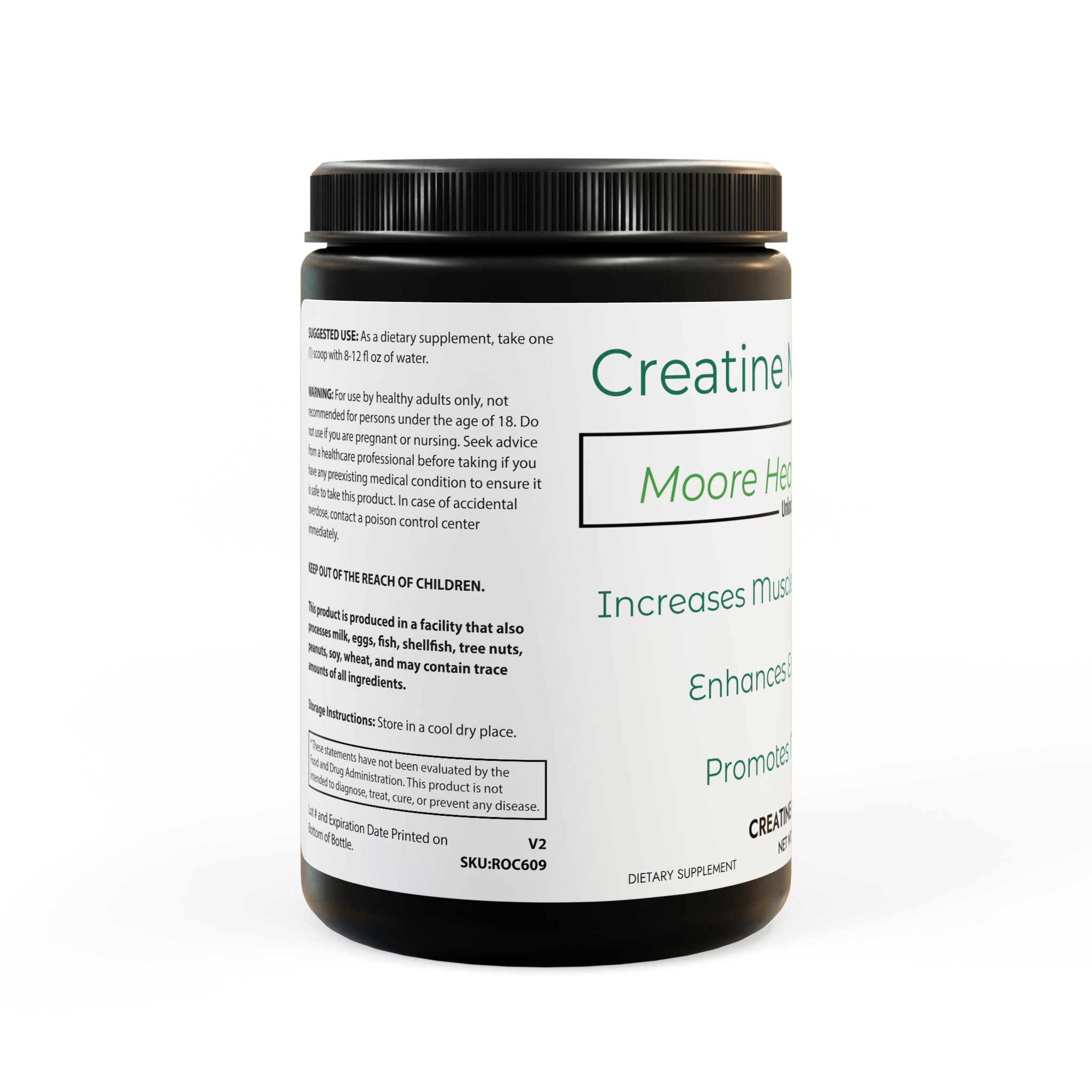 Creatine Monohydrate Supplement (300g, 10.58oz)